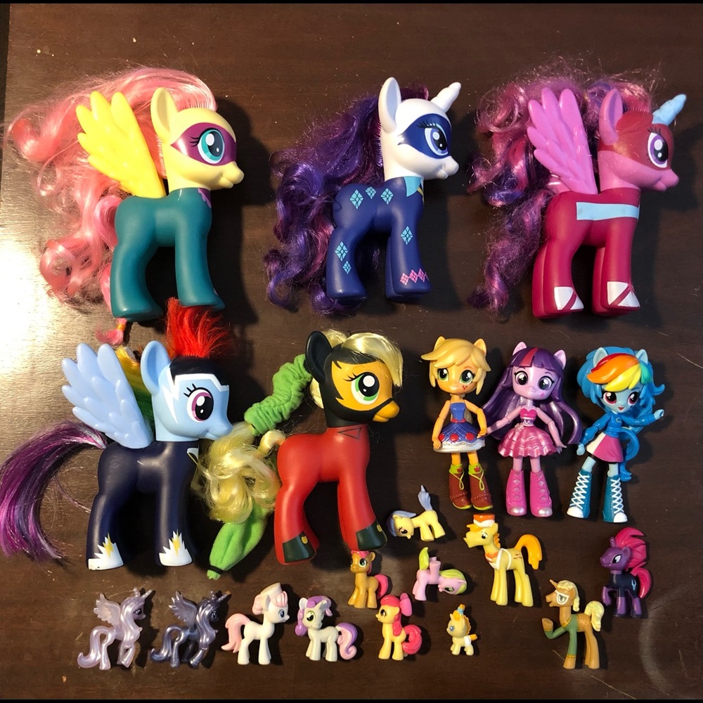 33 pc MLP lot - Songbird Serenade, Power Ponies, Equestria Minis etc